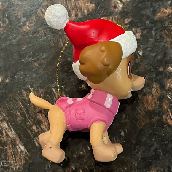 2019 Set of 2 Paw Patrol Ornaments. Skye & Chase with Christmas hats Preowned - Picture 9 of 10